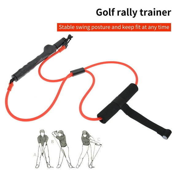 High Elasticity Golf Aids Pull Trainer Hand Shape Correction Lightweight/Middleweight Durable Golf Swing Tension Band for Golf Training, Golf Club Correction Strong Device