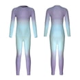 thumbnail image 1 of High Elasticity Quick Drying Girls Ski Compression Base Layer Set Breathable Warm Wicking Function for Children,Color:Purple,Size:10-12 Years, 1 of 9