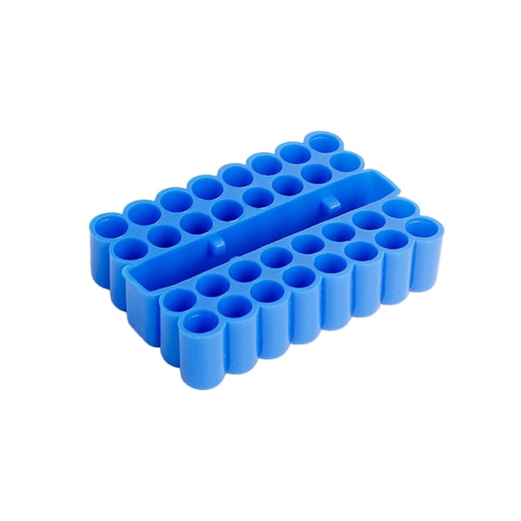 High Elasticity Rubber Drill Bit Holder Tray, 32 Holes agonal Shank Storage Box for Screwdriver Accessories Organization