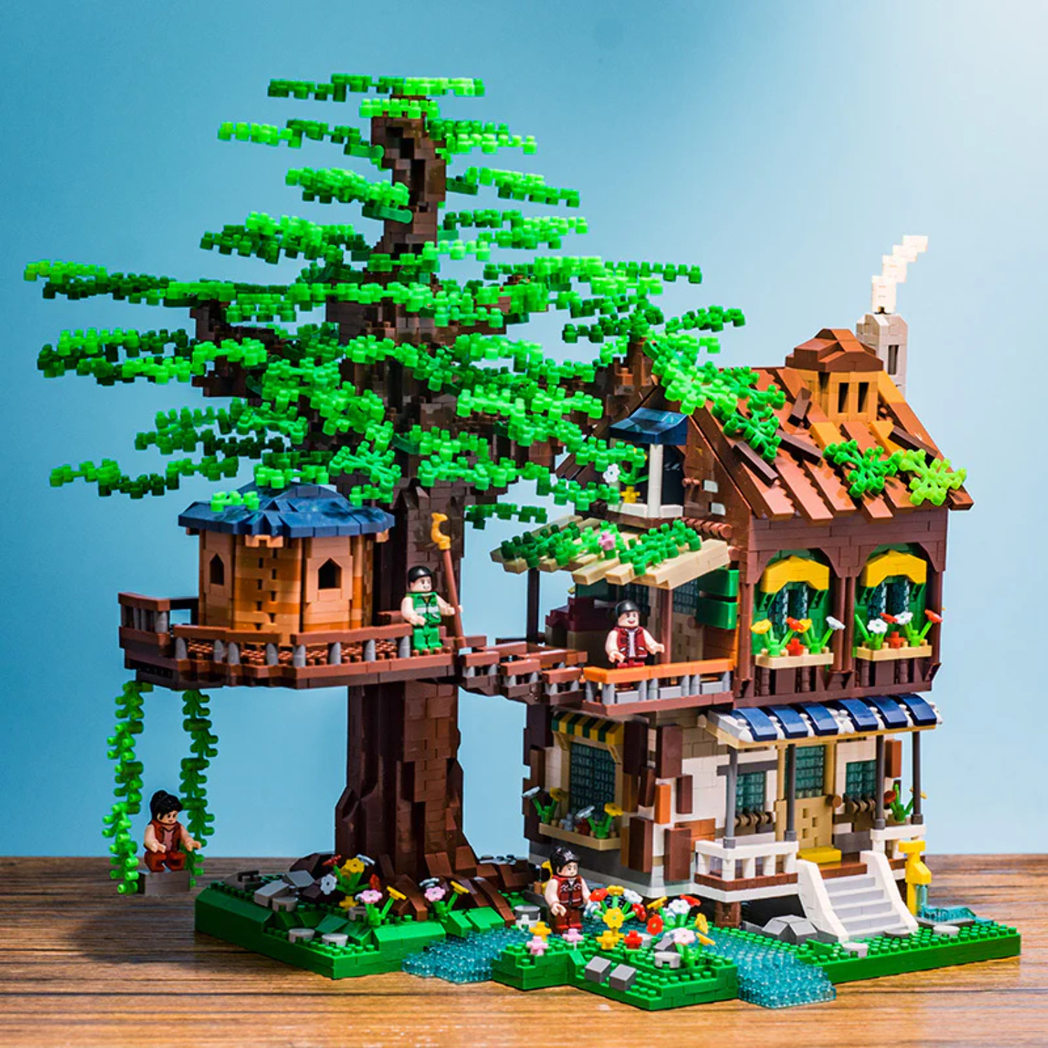 High Elf Tree House Puzzle Assembling Building Blocks Walmart