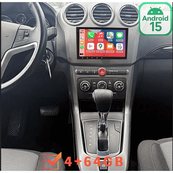 High-End 4+64G Android 15 Car Stereo For Chevrolet Captiva Sport 2012-2015 - 8" IPS Touchscreen with CarPlay & GPS Navigation & AHD Camera