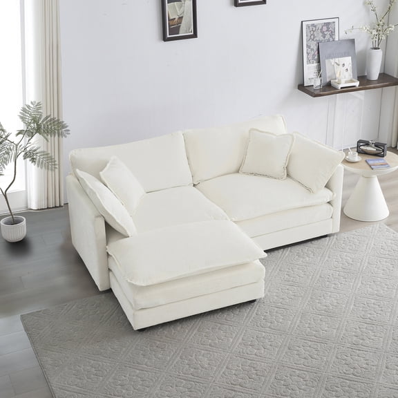 High - End Chenille, Re - assemblable Design - Modular Couch for Personalized Home Decor