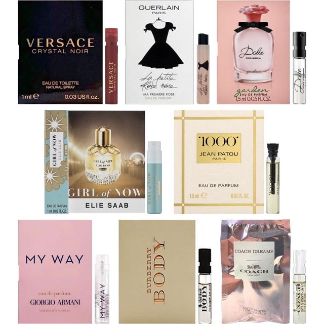 High End Designer Fragrance Samples Set Lot Of 8 Perfume Sample Vials