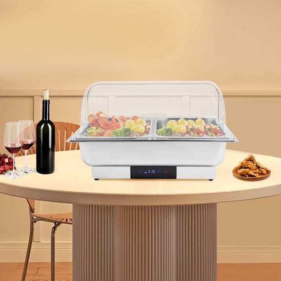 High-End Electric Buffet Food Warmer Set with Adjustable Temperature, Large Capacity, and LED Display – Ideal for Family Gatherings, Parties, and Events