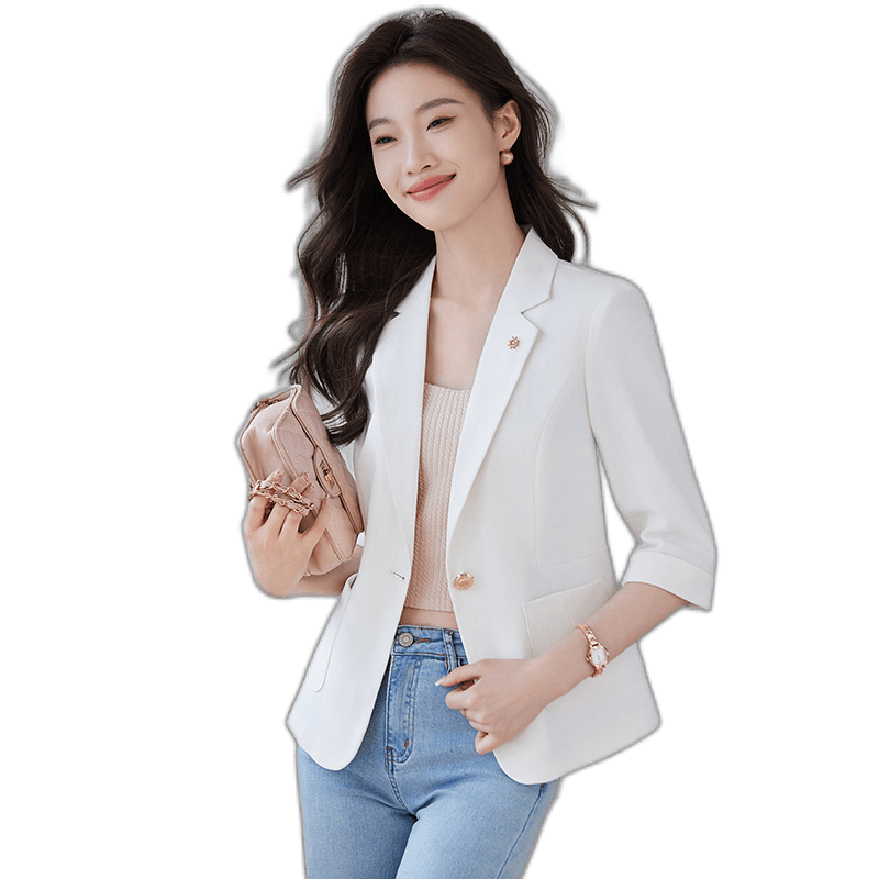 High-End Fashion Short Blazer For Women Spring Goddess Style Niche ...