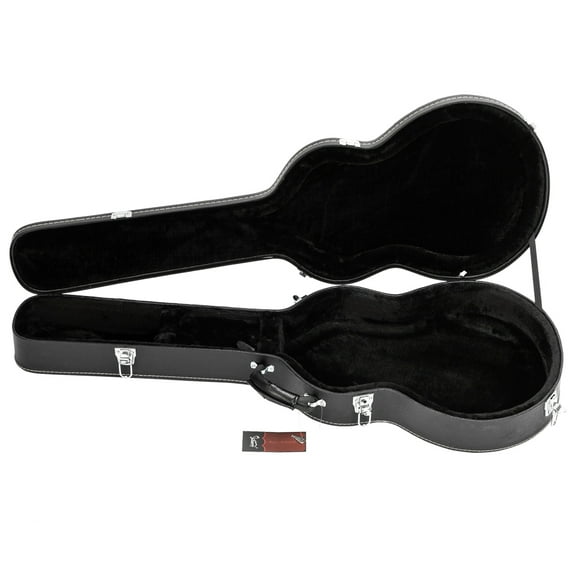 High-End Fine-Grain PU Leather Hard Case for 335 Style Semi-Hollow & Hollowbody Electric Guitar