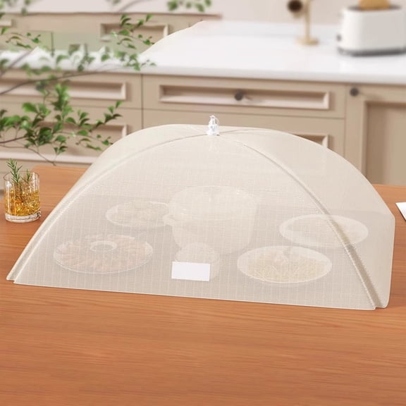 High End Foldable Food Cover for Home Use, Soot Proof and Fly Proof Mesh Cover for Leftovers, Washable Food Protector, Rectangular Kitchen Cover for Dining Table,For Covering Leftover Food