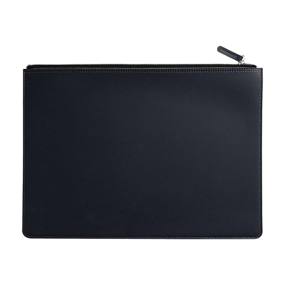 High End Leather Document Bag Business Briefcase File Organizer, Waterproof Office Folder Storage Bag, Premium Texture Contract Paper Holder, Portable Professional Data Bag
