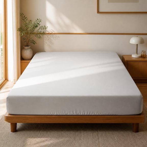 High End Lenzing Fitted Sheet Solid Color Cool Silk Bed Cover Breathable