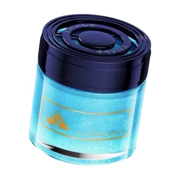High End Modern Gel Scented Wax Air Freshener For Vehicles With Shimmering Sand Effect And Delicate Bluebell Perfumes
