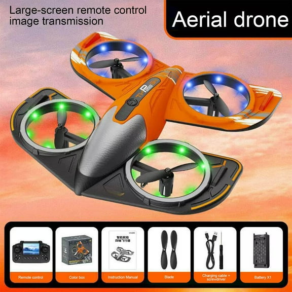 High-End Remote Control Foam Fighter Plane, HD Aerial Photography, Screen Controller, Long Battery Life, Multiple Flight Modes, 360° Rolls RC Airplane Adventure Toy