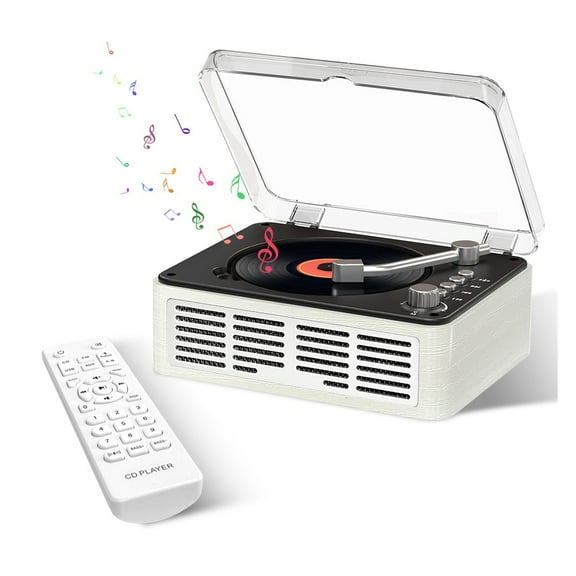 High-End Retro Bluetooth CD Player Disc Music Player Stylish Audio System for Home Use
