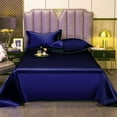High End Satin Sheets, Soft And Comfortable Solid Color Sheets