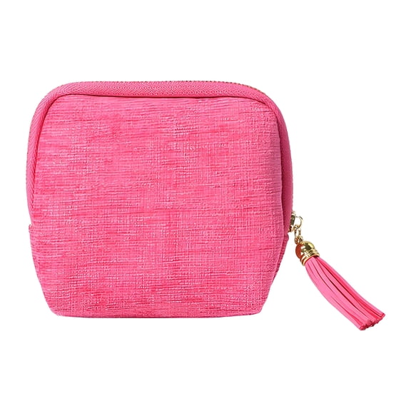 High-End Tassel Storage Bag - Zipper Jewelry Pouch for Rings Necklaces Earrings Bracelets, Soft Fabric Anti-Tear, Durable for Travel Home