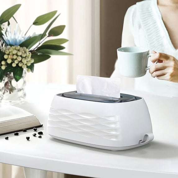 High-End Tissue Box for Living Room and Bedroom, Desktop or Wall-Mounted Paper Holder, Modern Decorative Tissue Dispenser for Home or Office Use