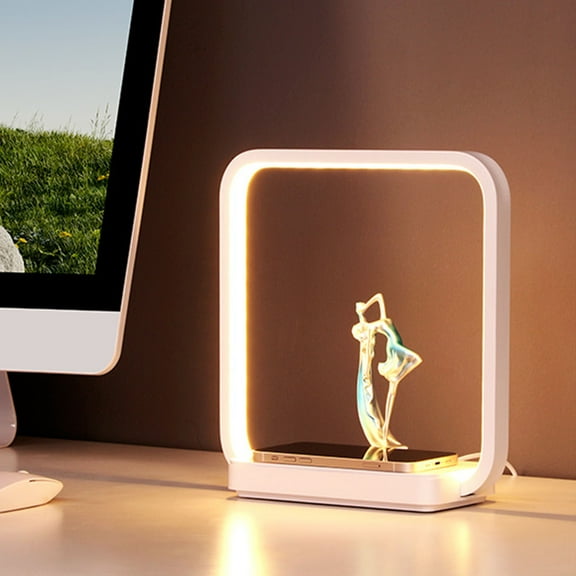 High-End USB Fast Charging LED Bedside Night Light, Multifunctional with Bluetooth Speaker/Alarm Clock, 360° Surround Sound & 16M Light Colors, APP/Voice Control, Ideal Gift