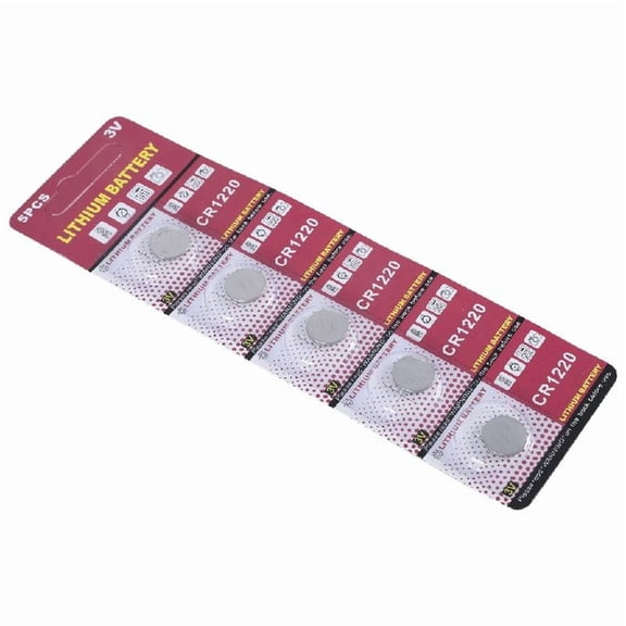 High Energy CR1220 Coin Batteries, 3V Lithium Cells for Electronics and Medicals Devices 12mm Diameter CR1220 Battery