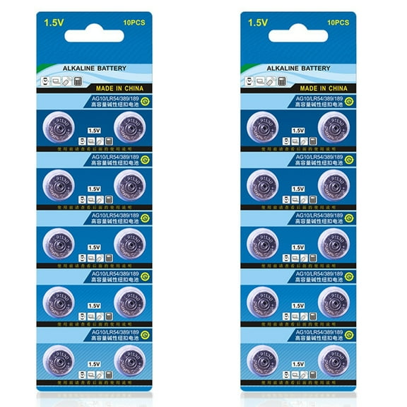 High Energy Density AG10 LR54 Button Batteries For Watches Toy and Remote