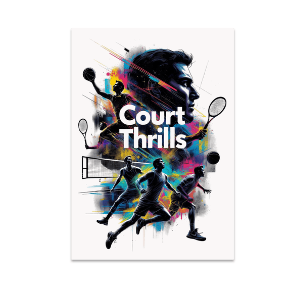 High-Energy Indoor Sports Action Wall Art - Sports Enthusiast - 13x19 Poster Print