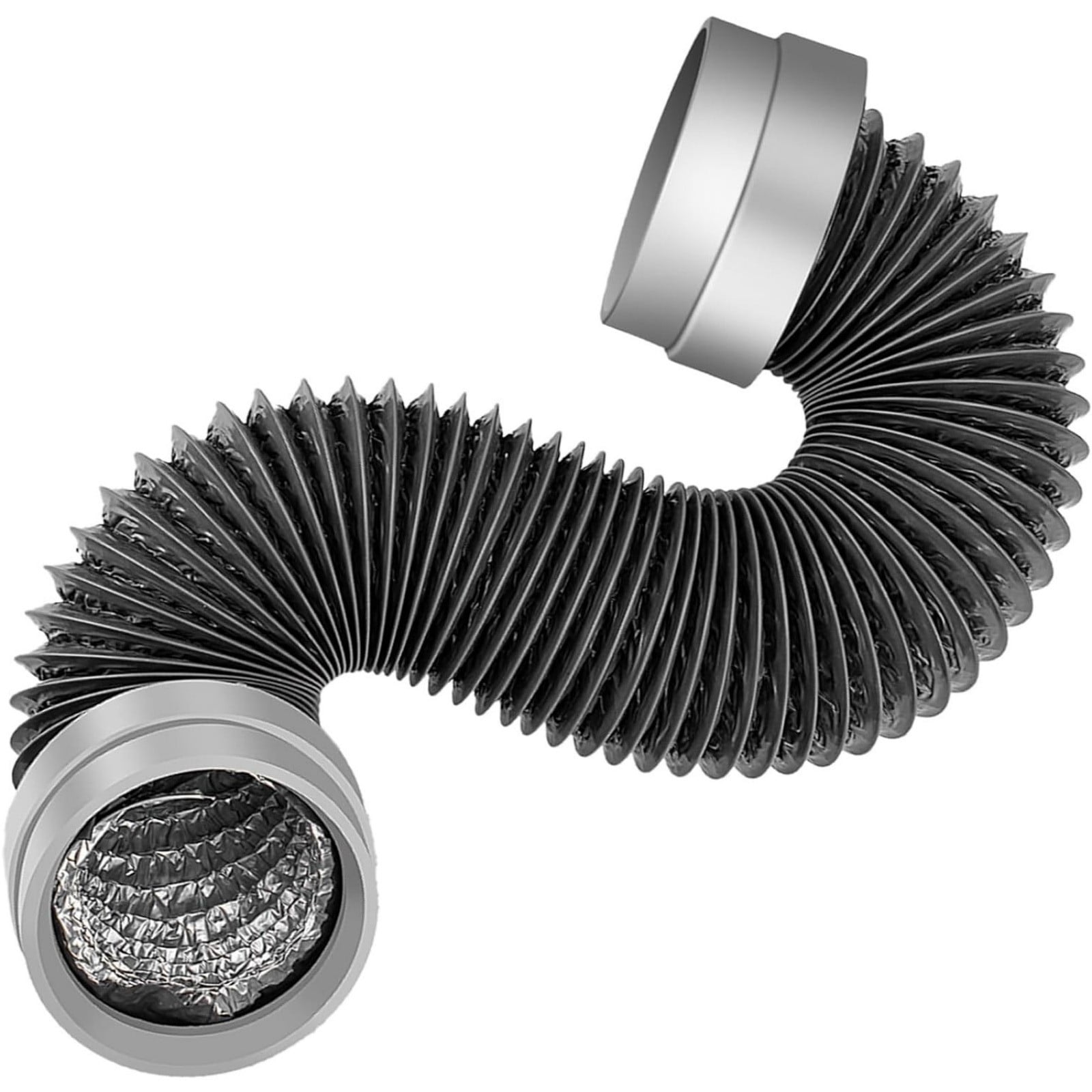 High Execution 4 Inch Dryer Exhaust Hose Highlighting Flexible Washer and PVC Coating for Quiet Moves Feet Length