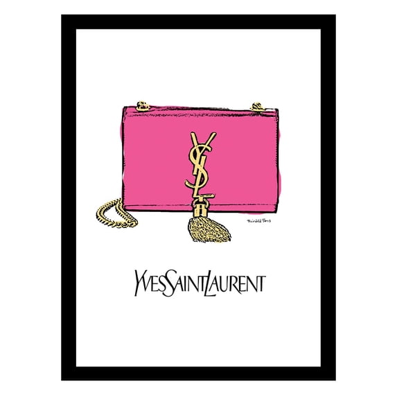 High Fashion Designer Handbag Framed Print