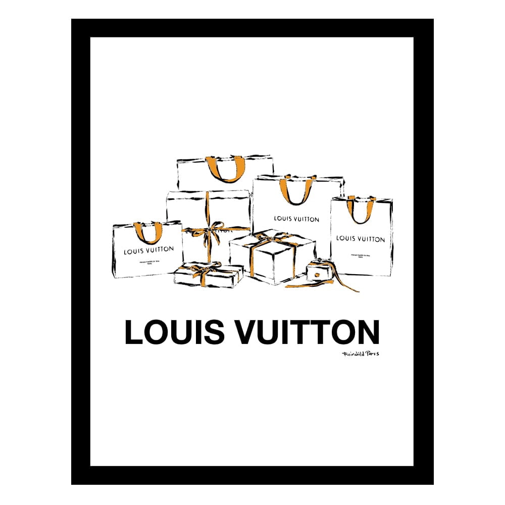 High Fashion Glam Shopping Bags Framed Print