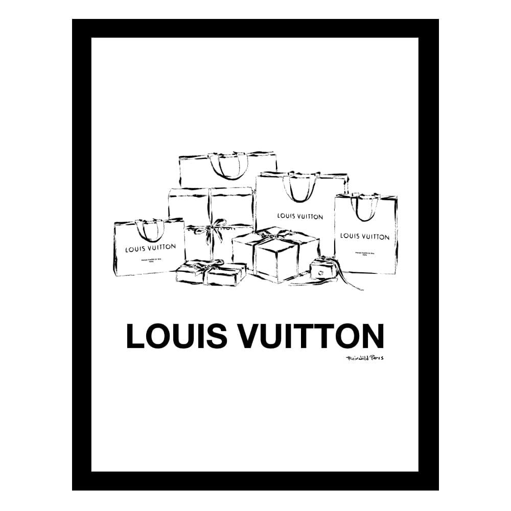 High Fashion Glam Shopping Bags Framed Print