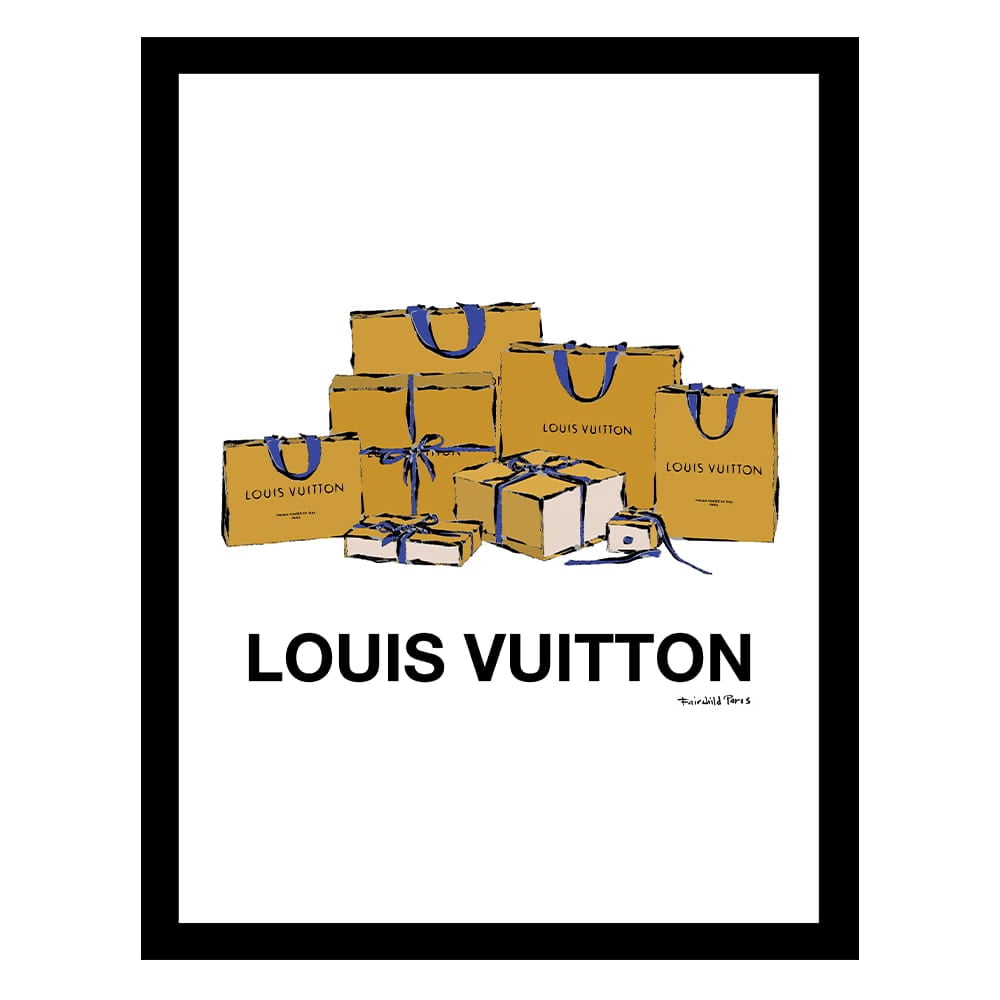 High Fashion Glam Shopping Bags Framed Print
