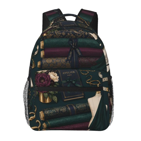 High-Fashion Tailoring Studio Aesthetic Laptop Backpack Travel Rucksack for Teens Adults, Fits 15-inch Notebook