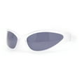 thumbnail image 1 of High Fashion Trendy Wrap Around 90s Sport Plastic Sunglasses Frost Black, 1 of 4