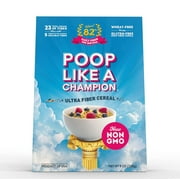 High Fiber Cereal for Breakfast & Snack, Low Calorie,  Original, 9oz, Poop Like A Champion