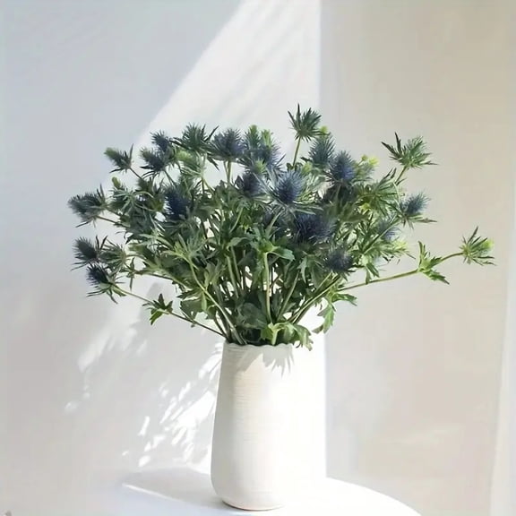 High-Fidelity Artificial Eryngium Flowers - South African Style Decorative Floral Arrangements