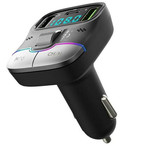 High-Fidelity FM Transmitter Enhanced Bass, PD 20W Charging for Car Audio & Fast Charging