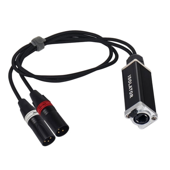 High Fidelitys 2 Port XLR Sound Extender with Compatibility Metal Housing Suitable for Home Theater and Studio Systems