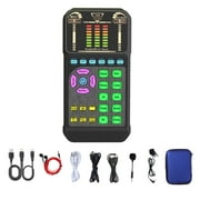 High Fidelitys Audios Interfaces Sound Card For Podcasting Music Production Multiple Device Support ABS Design