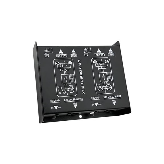 High Fidelitys Double Channel DI Box With Audios Ground Isolation 1/4 Input