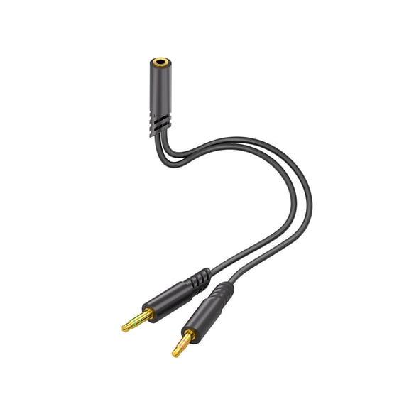 High Fidelitys Headphone Splitter Microphone Music Y Splitter Adapter Ensuring Stable Communication For Gaming Meetings