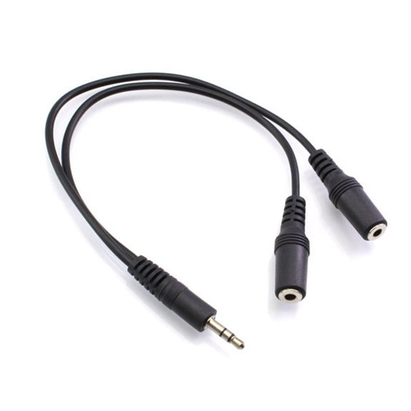 High Fidelitys RCAs Splitter Cable 2 Female Outputs For Subwoofer Speakers Amplifiers DVDs Players Portable Sound Devices