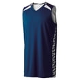 thumbnail image 1 of High Five 2XL Adult Printed Campus Reversible Jersey NAVY/FRAGMENT PRINT/WHITE 332420, 1 of 2