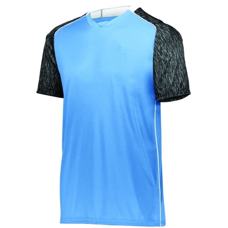 High Five 2XL Hawthorn Soccer Jersey Columbia Blue/Black Print/White 322940