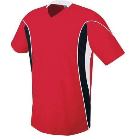 High Five 2XL Helix Soccer Jersey Scarlet/Black/White 322740