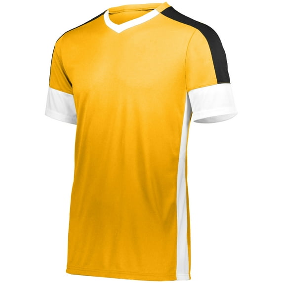 High Five 2XL Wembley Soccer Jersey Athletic Gold/White/Black 322930