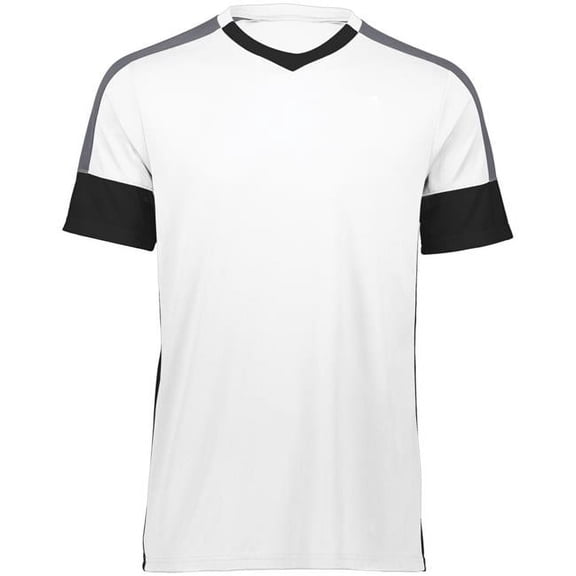 High Five 322930.X26.XL Adult Wembley Soccer Jersey - White, Black & Graphite - Extra Large