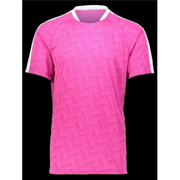 High Five 322980.81E.2XL Adult Hypervolt Jersey, Power Pink Print & White - 2XL