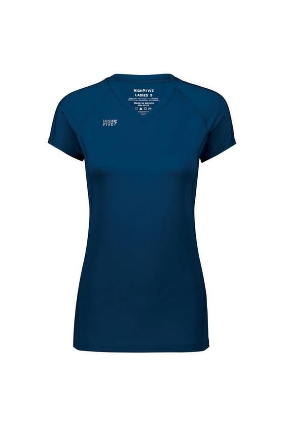 High Five 342222.065.XL Ladies Truhit Short Sleeve Jersey, Navy - Extra Large