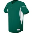 thumbnail image 1 of High Five 3XL Ellipse Two-Button Jersey Scarlet/White 312050, 1 of 2