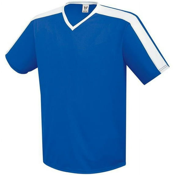 High Five Adult Genesis Soccer Jersey, Royal & White - Medium