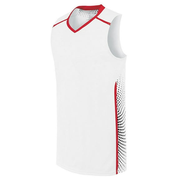 High Five L Comet Jersey White/Scarlet/Black 332390