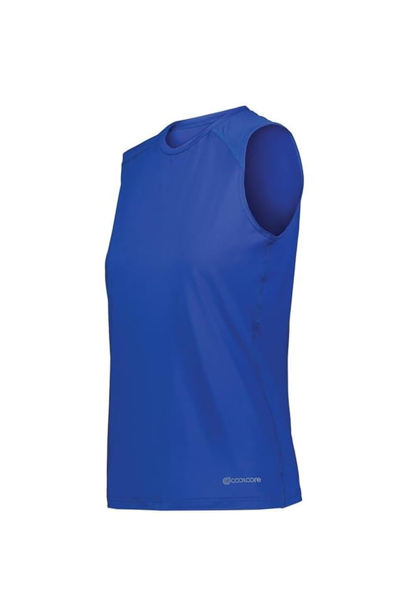 342272.060.M Ladies TruHit Sleeveless Jersey, Royal - Medium