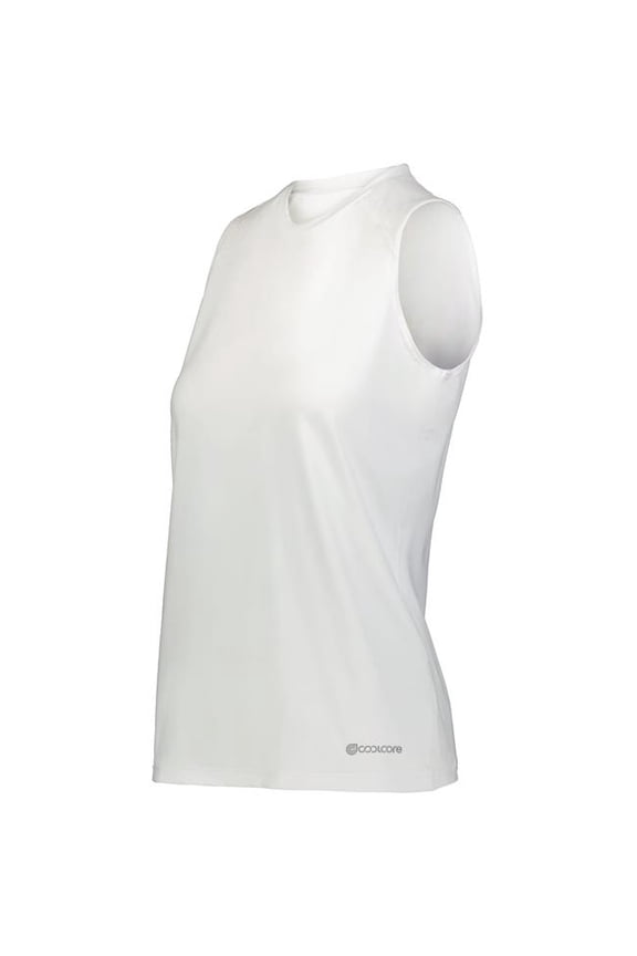 342272.005.S Ladies TruHit Sleeveless Jersey, White - Small